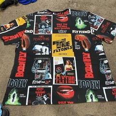 Born Fly Men’s All Over Print Graphic Premium Tee T-Shirt Horror Movies Sz 4X