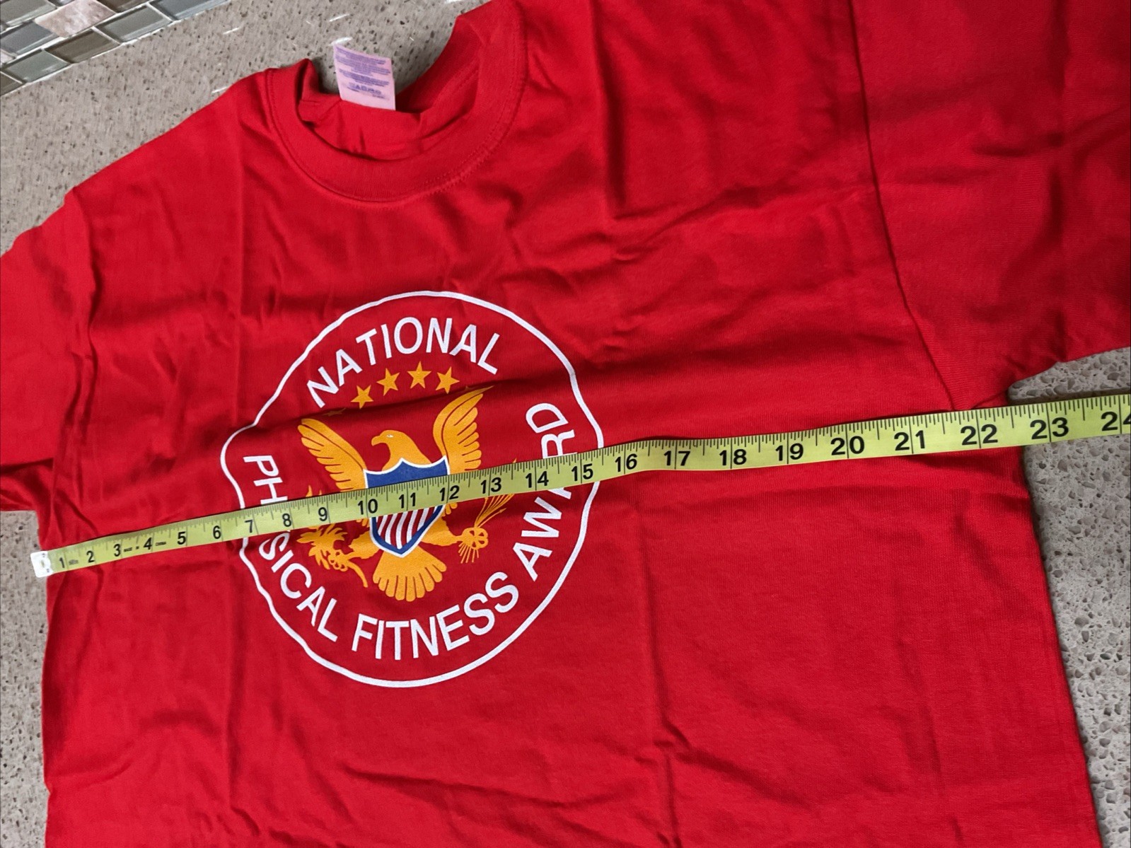 National Physical Fitness Tshirt Size Large Red Gilden Cotton Chest 44x29” New gallery
