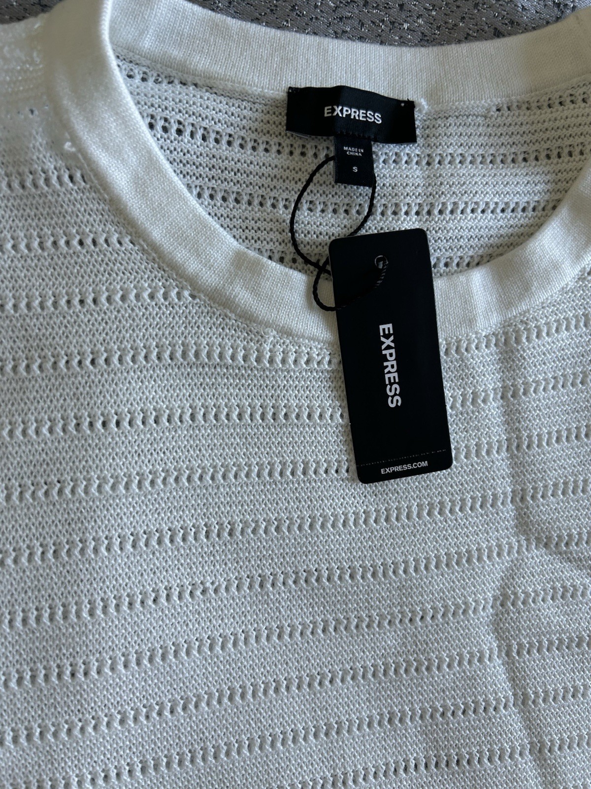 Express Men’s Tee Shirt S New With Tags White gallery
