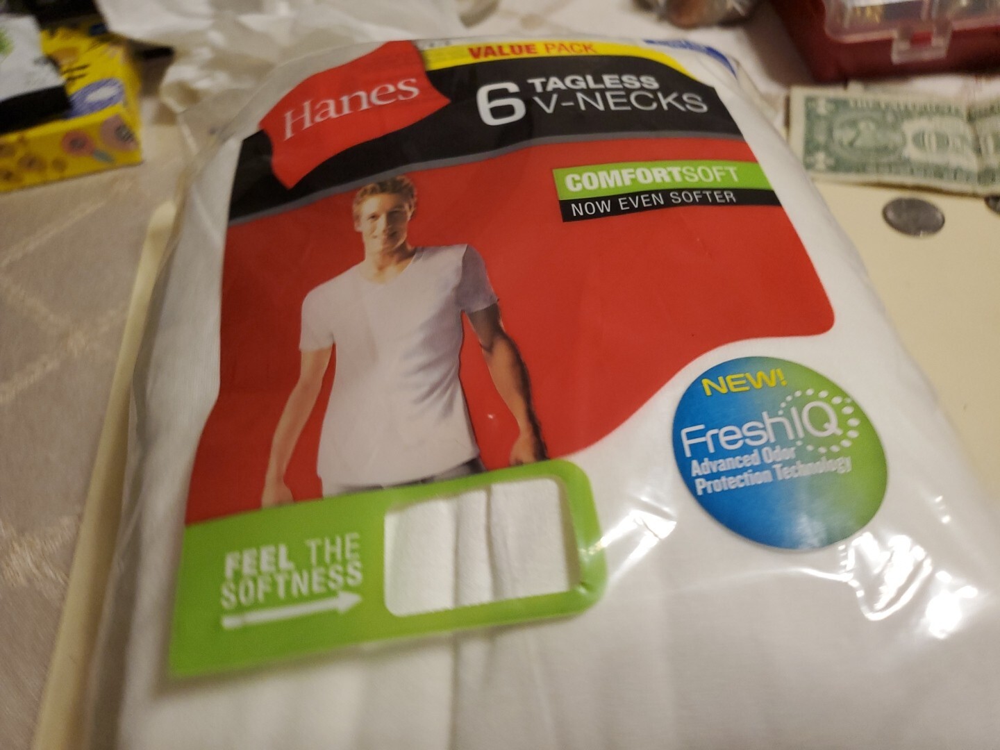 Hanes 777VP6 Men's T-Shirt, Size L - White (6 Piece) Won't Last Hurry gallery
