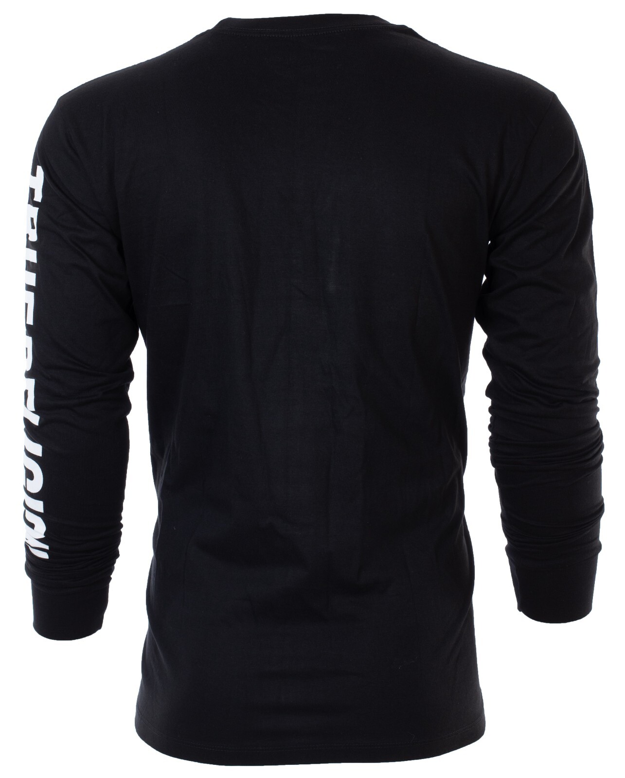 $79 TRUE RELIGION Black White WORLD TOUR Long Sleeve Designer Graphic T-shirt gallery