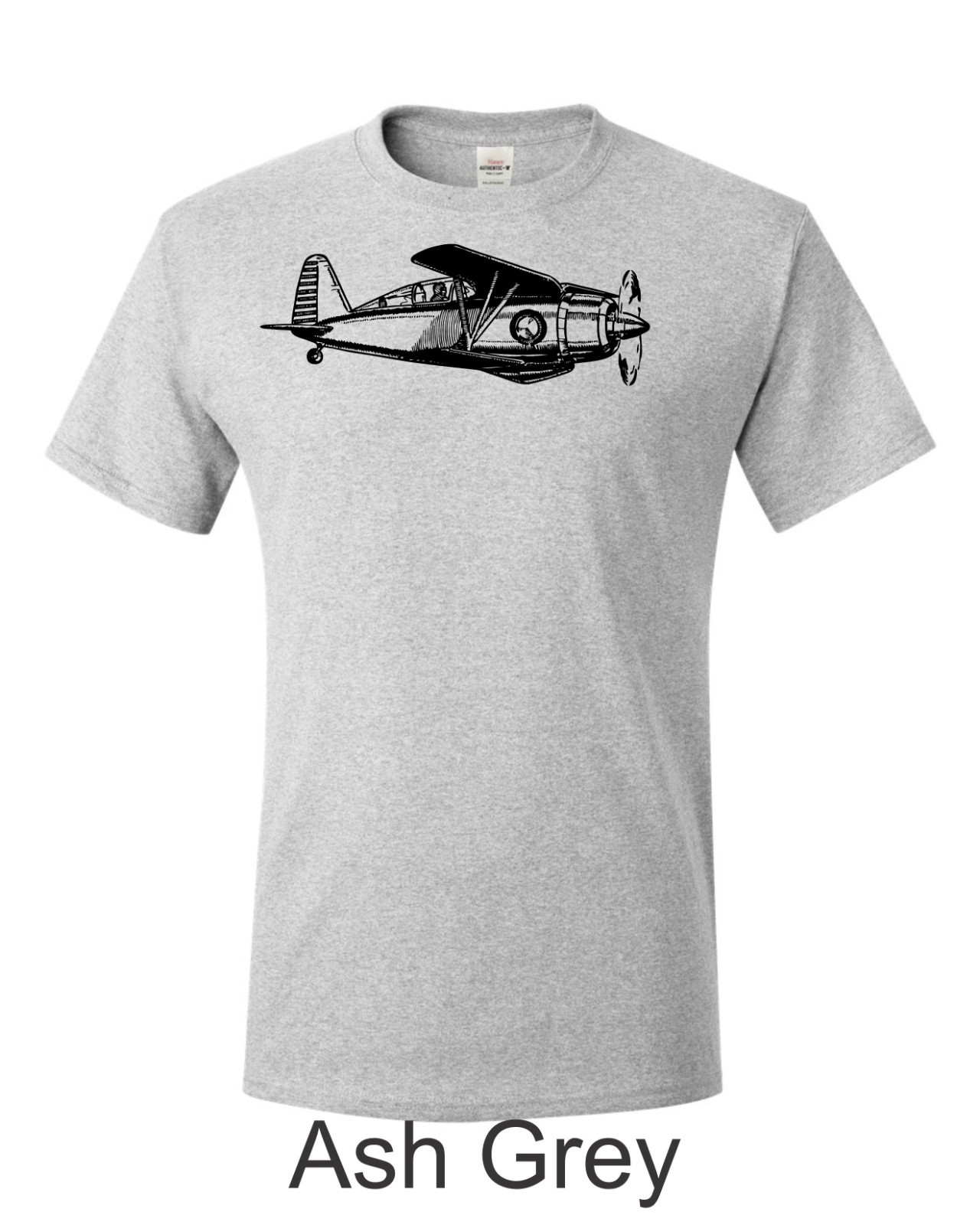 Grumman F2F Biplane fighter printed on T shirt. Great pilot. airplane.  gift