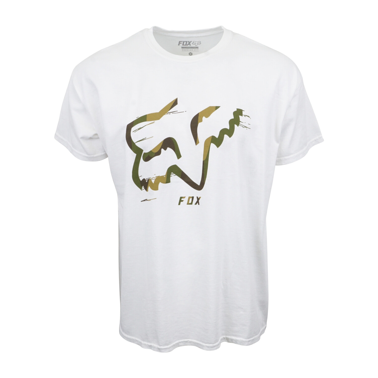 MOTOCROSS RACING CAMO LOGO T SHIRT WHITE