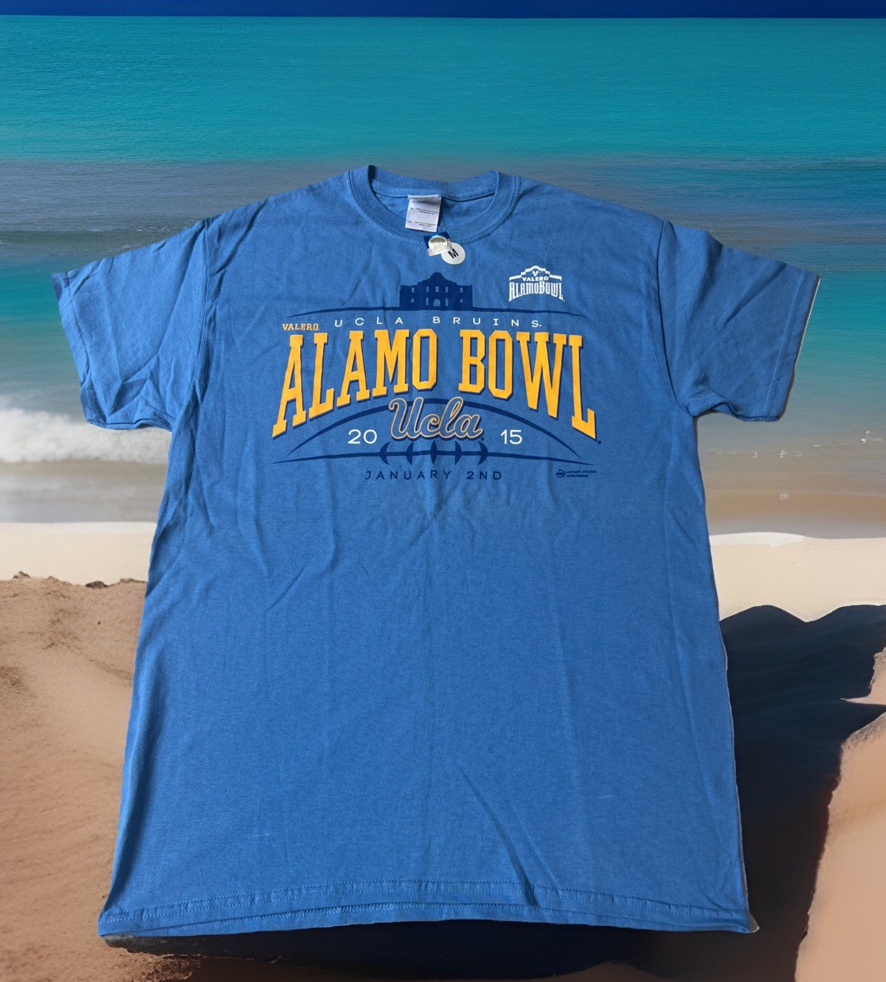 Rare UCLA Bruins Football 2015 Alamo Bowl Jan 2nd Shirt Medium Deadstock NWT gallery
