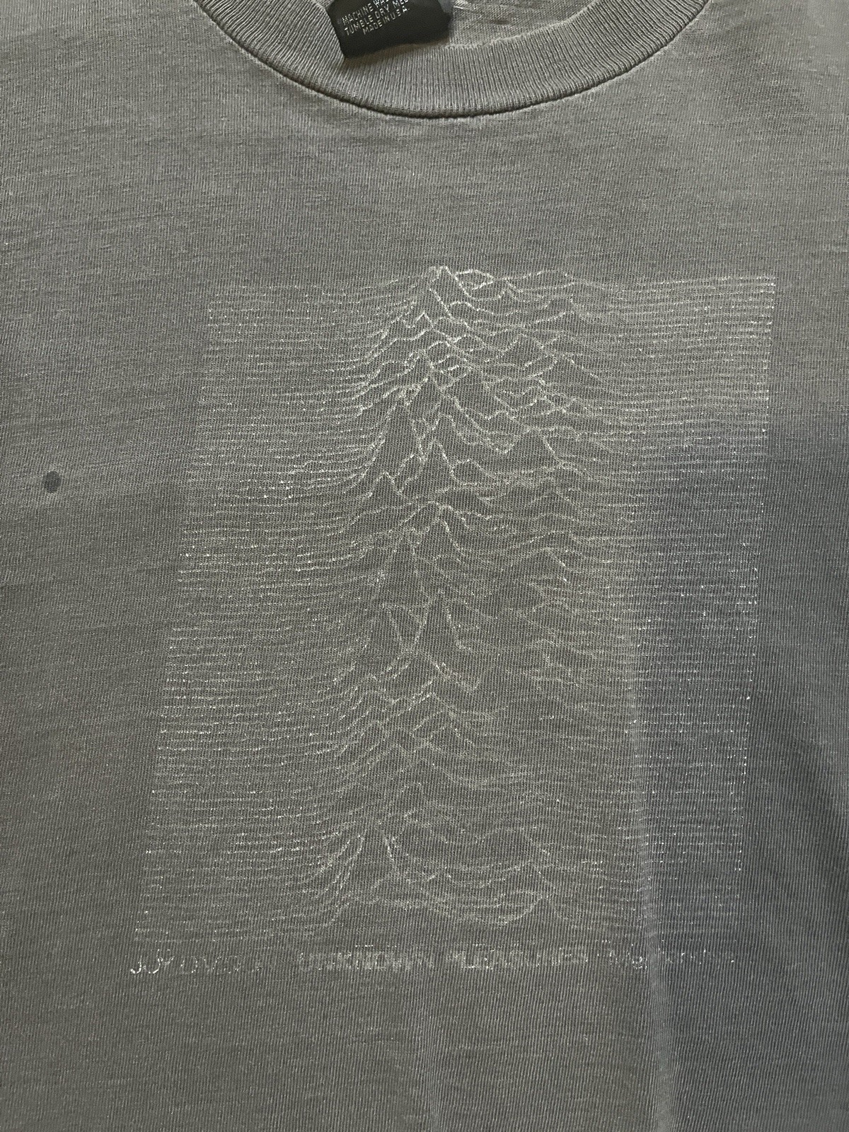Vintage Joy Division Shirt 80s Wild Oats Unknown Pleasures RARE Distressed READ gallery