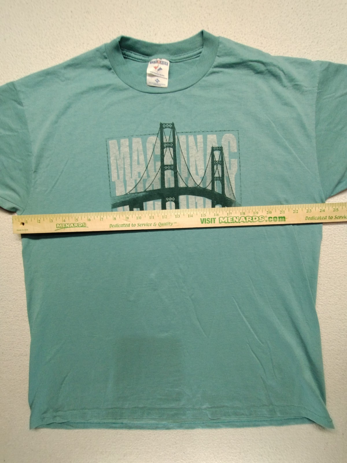 Vintage Mackinac Bridge Labor Day Walk T Shirt 1998 Size XL Men Made In USA gallery