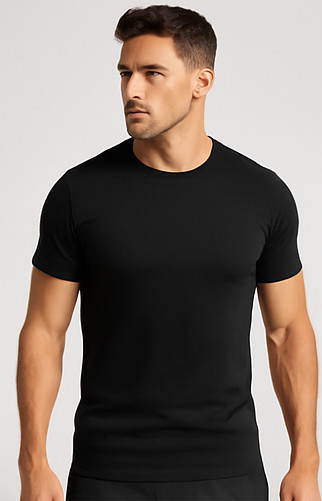 🔥 True Classic 7-Pack Crew Neck T-Shirts | Size M | + Bonus Navy Tee gallery