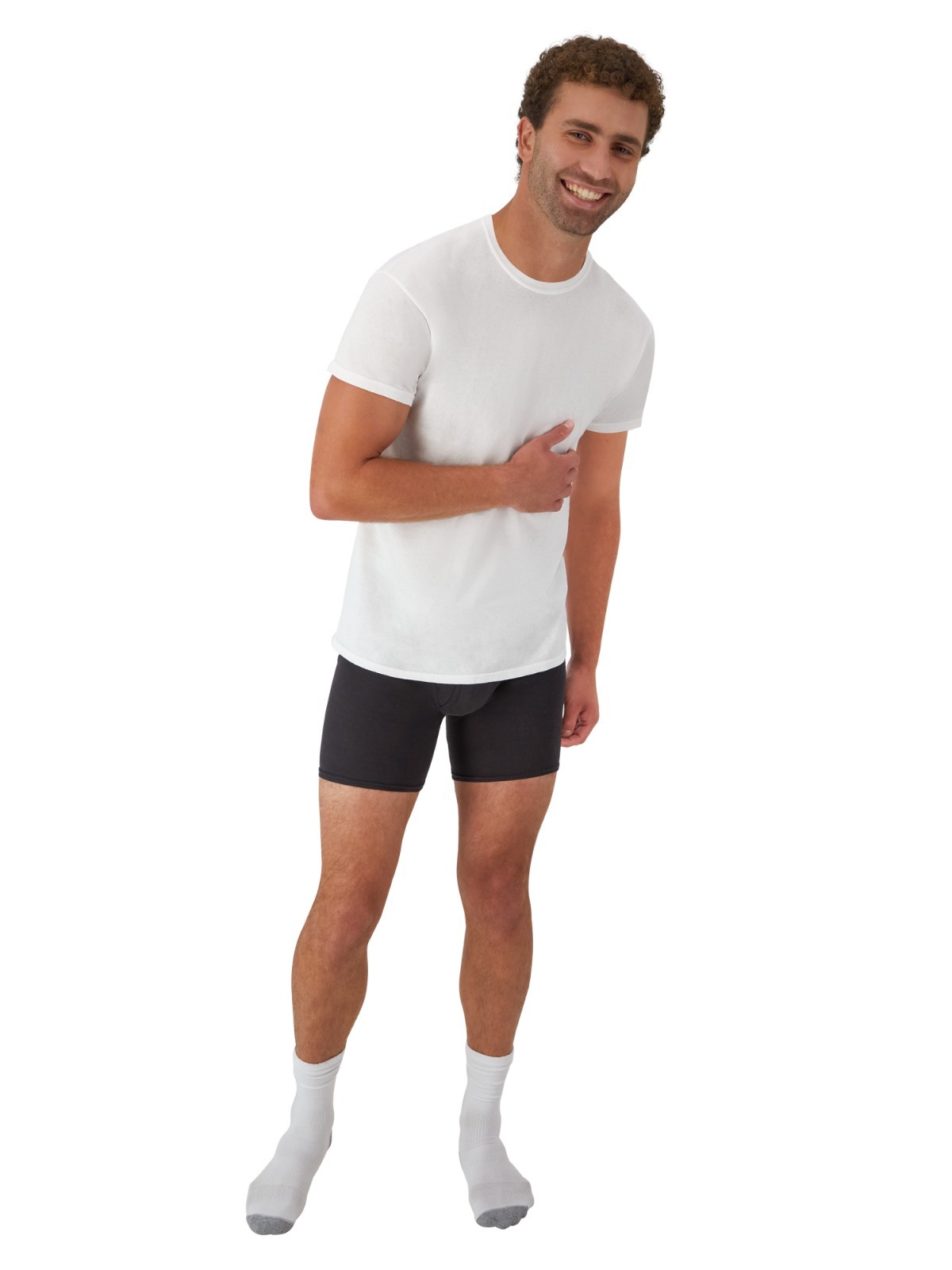 Hanes 6-Pack Tee Men's Crew T-Shirt Soft and Breathable White gallery