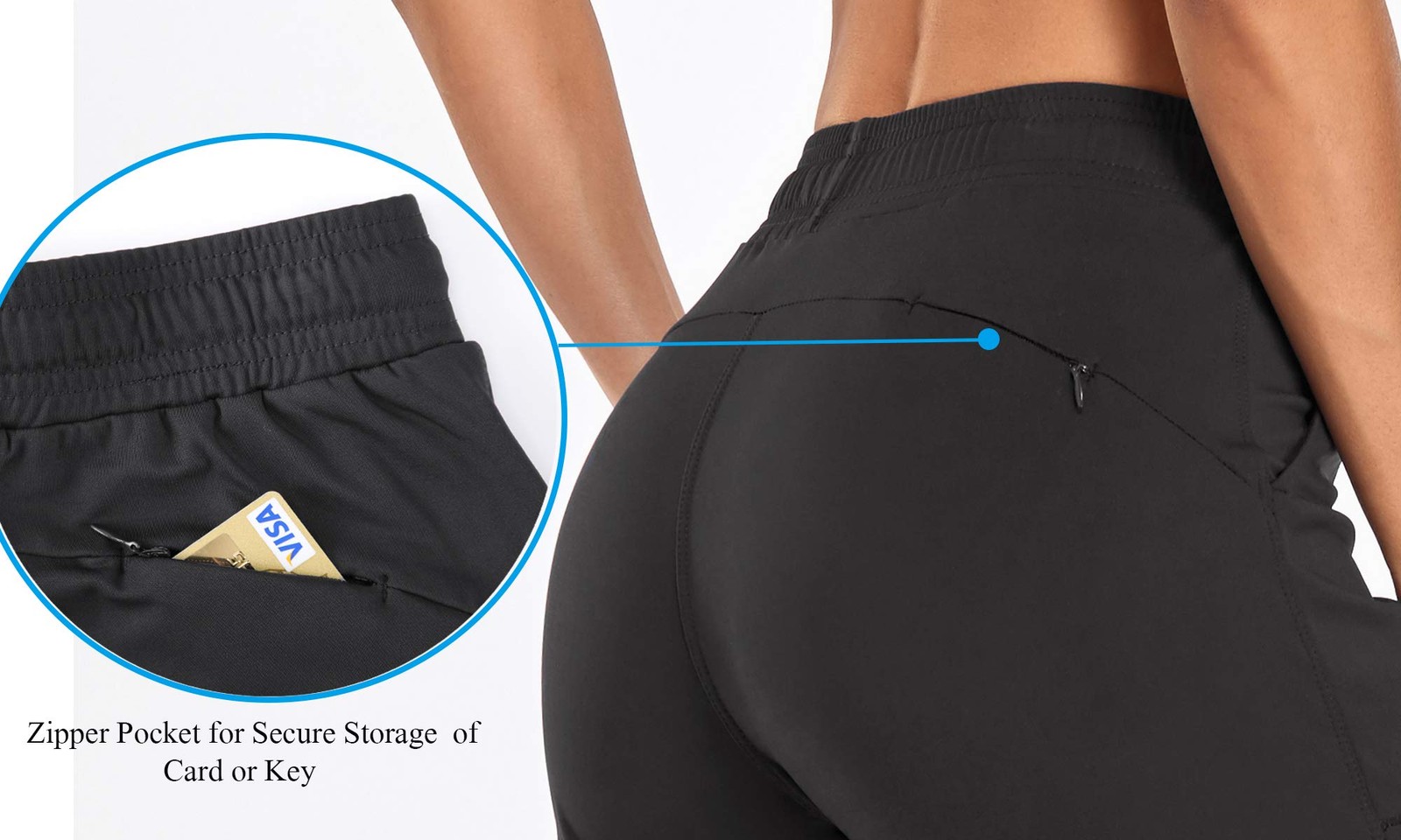 Women's Joggers High Waist Yoga Pockets Sweatpants Sport Workout Pants Drawst... gallery