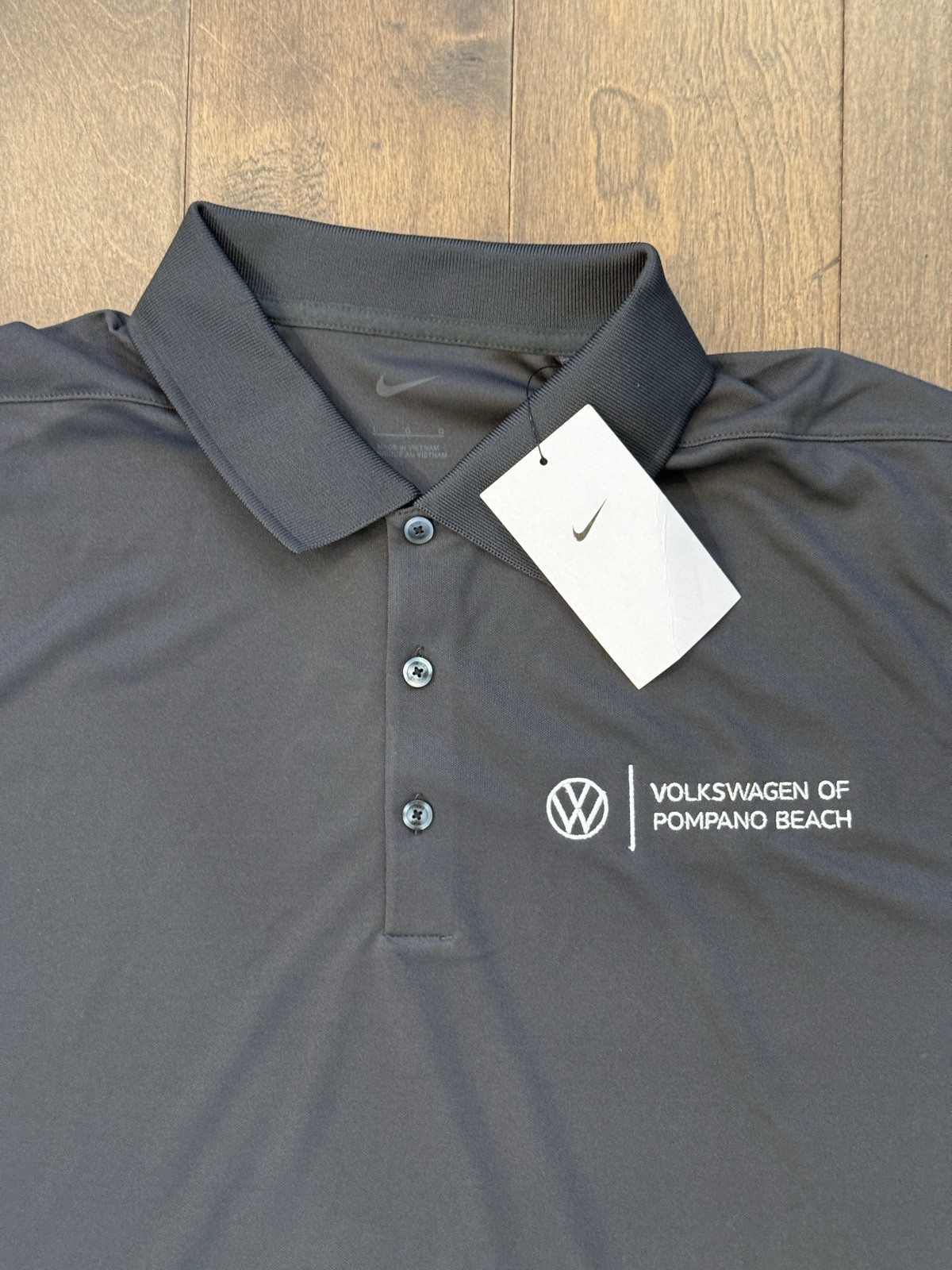 NWT Nike Volkswagen Of Pompano Beach Polo Golf Shirt Mens Size L DC1963-060 gallery