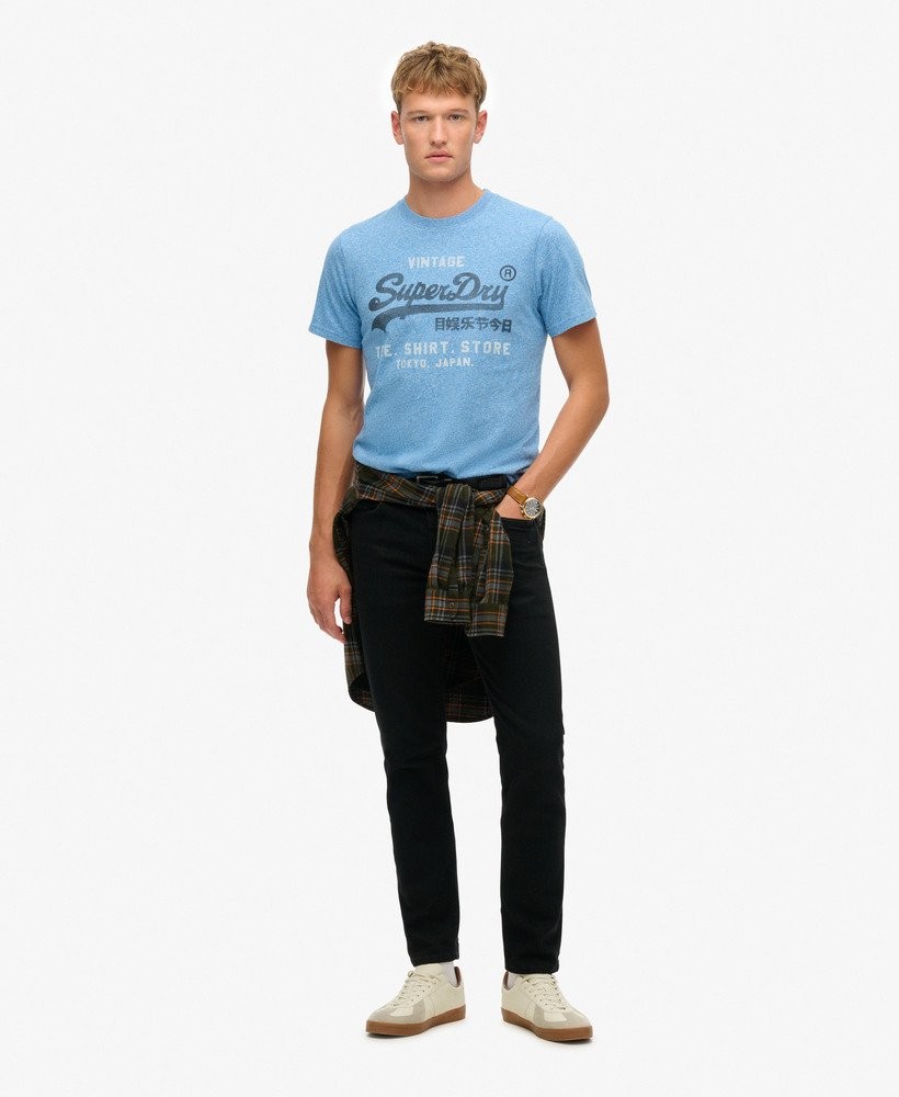 Superdry T-Shirt Short Sleeve Crew Neck Top VL Classic Relaxed Tee Blue Grey Red gallery