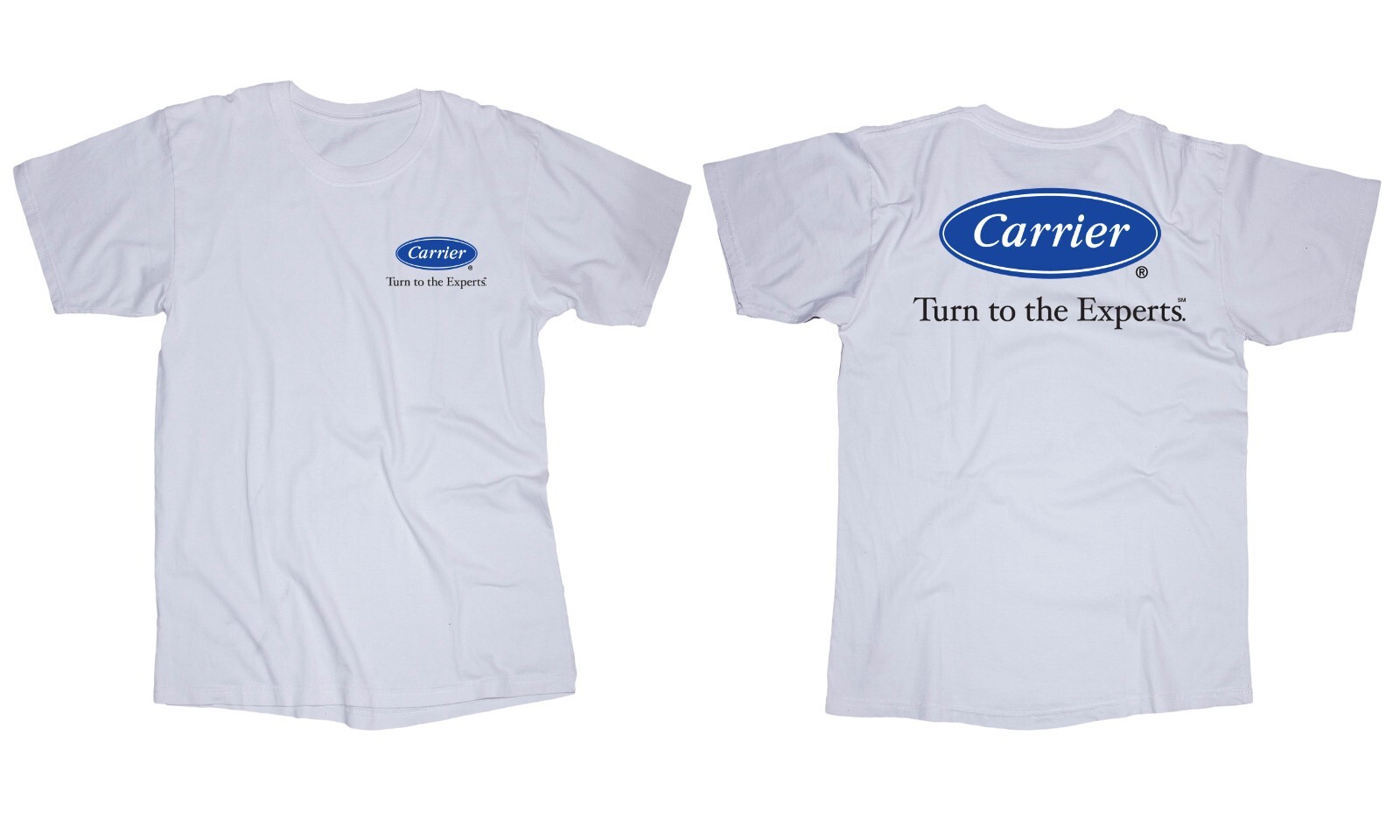 Carrier logo white t-shirt HVAC Air Conditioning House Shop Work shirt gallery