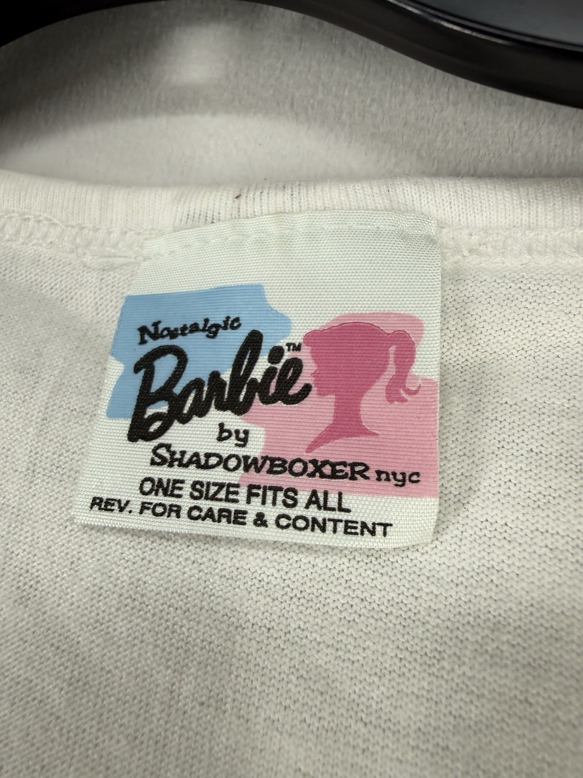 Vintage 1995 Barbie T-Shirt One Size Fits All Mattel Single Stitch White (read) gallery