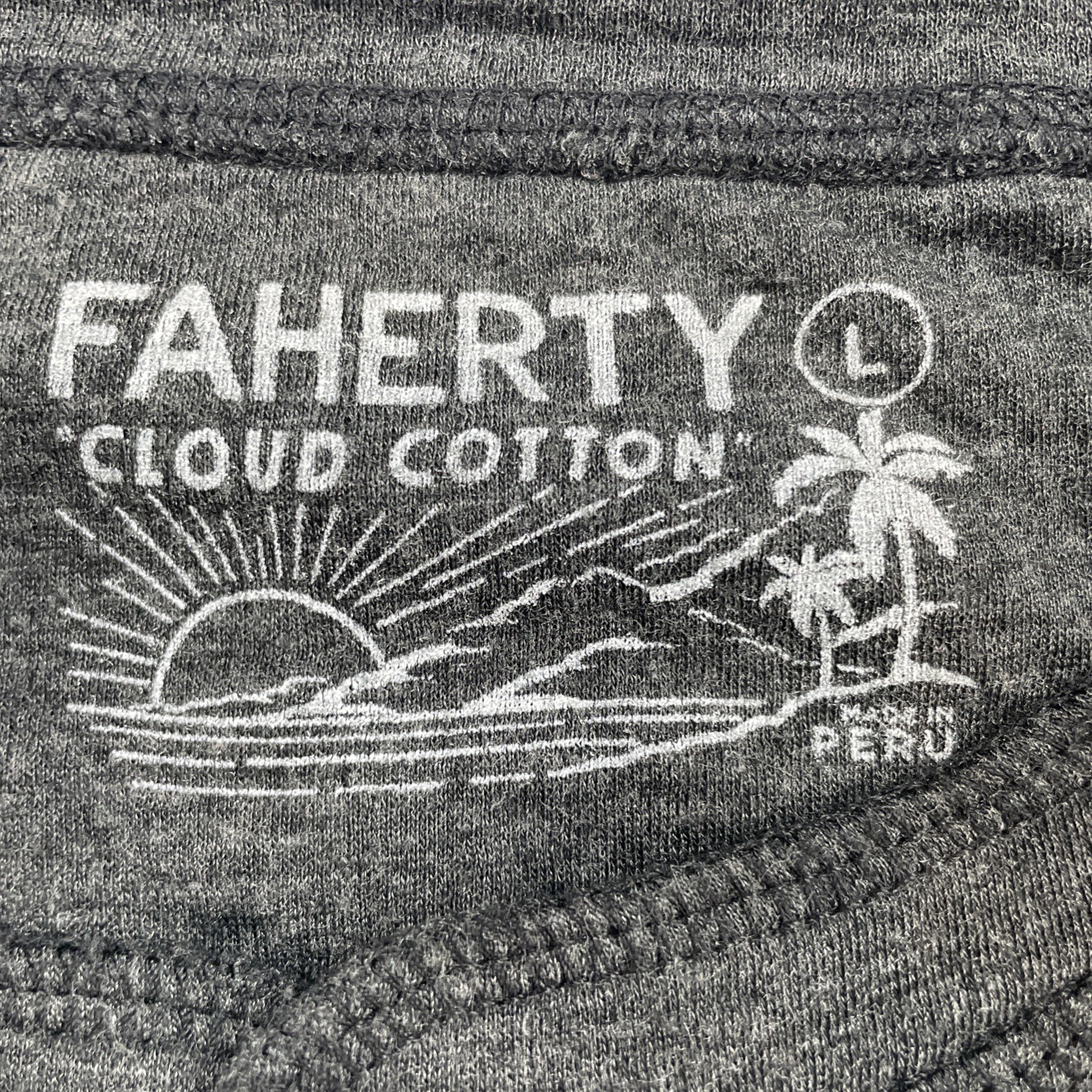 Faherty Shirt Mens Large Cloud Cotton Henley Long Sleeve Pima Modal Basic Tee T gallery