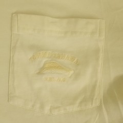 Tommy Bahama Relax Mens L Yellow Solid Pocket Crew Neck Short Sleeve Tee