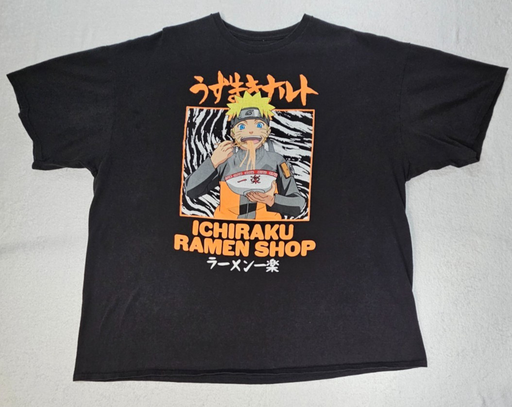 Naruto Shippuden Collection T-Shirt Size 3XL 54-56 Black Short Sleeve Crew Neck gallery