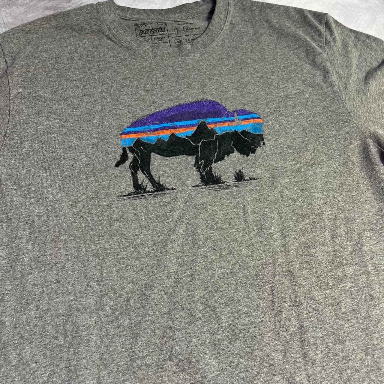 Patagonia grey graphic tee gallery