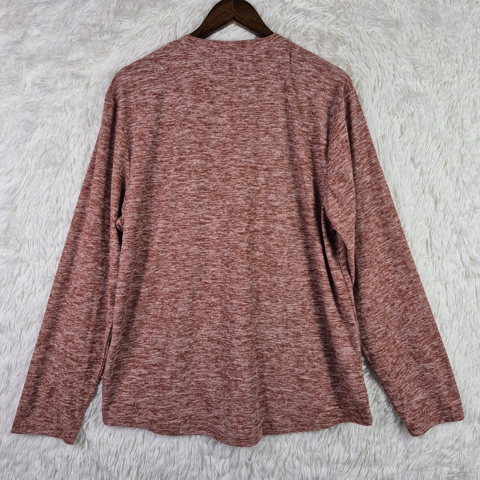 NWT Tallwoods Mens L Heather Red Long Sleeve Super Soft Henley Shirt Outdoor gallery
