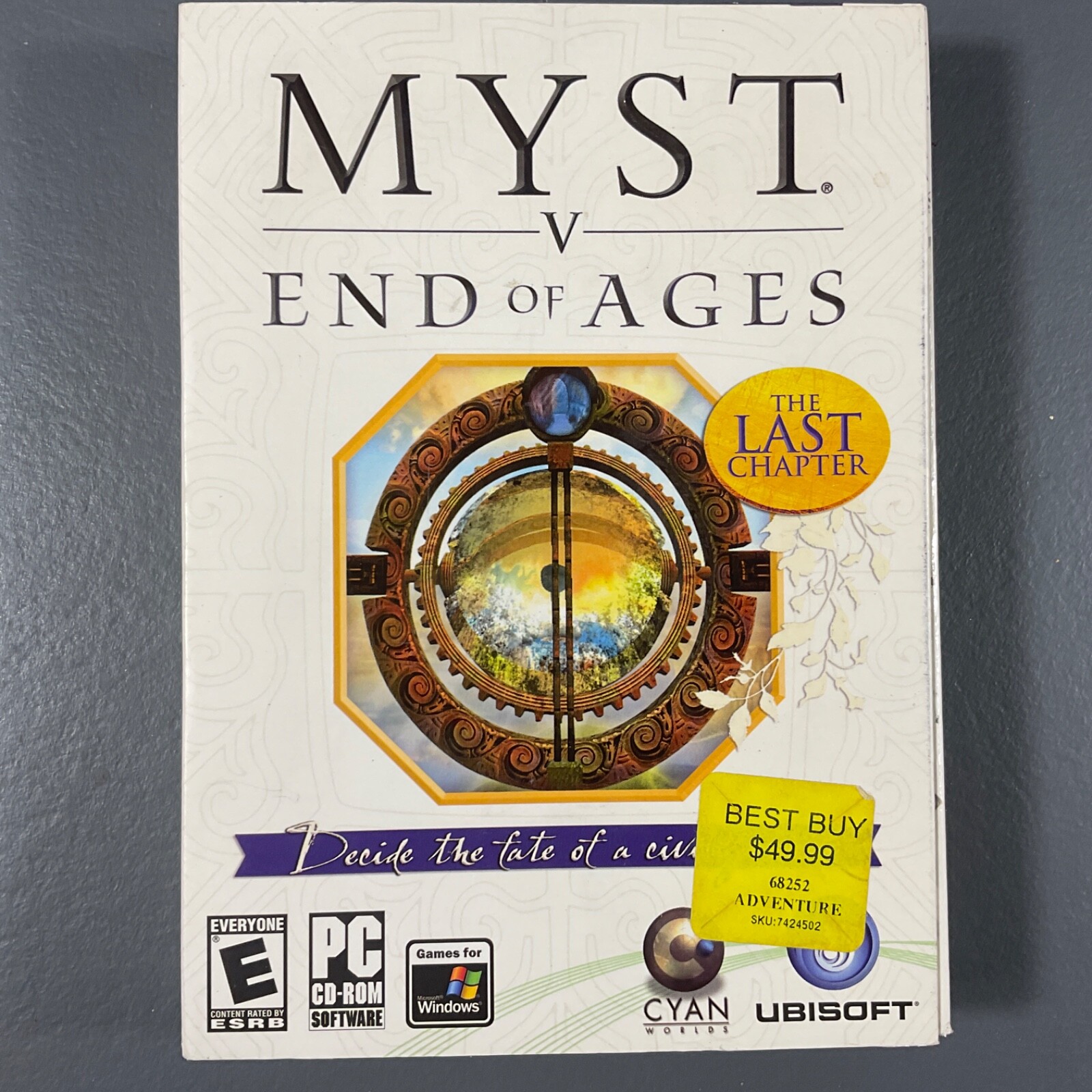 Myst V End Of Ages The Last Chapter PC Windows Video Game 3 CD Disc Set Ubisoft