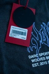 Darc Sport Creator V2 Premium Muscle Tee Men’s Size L Gray/Purple Graphic Logo