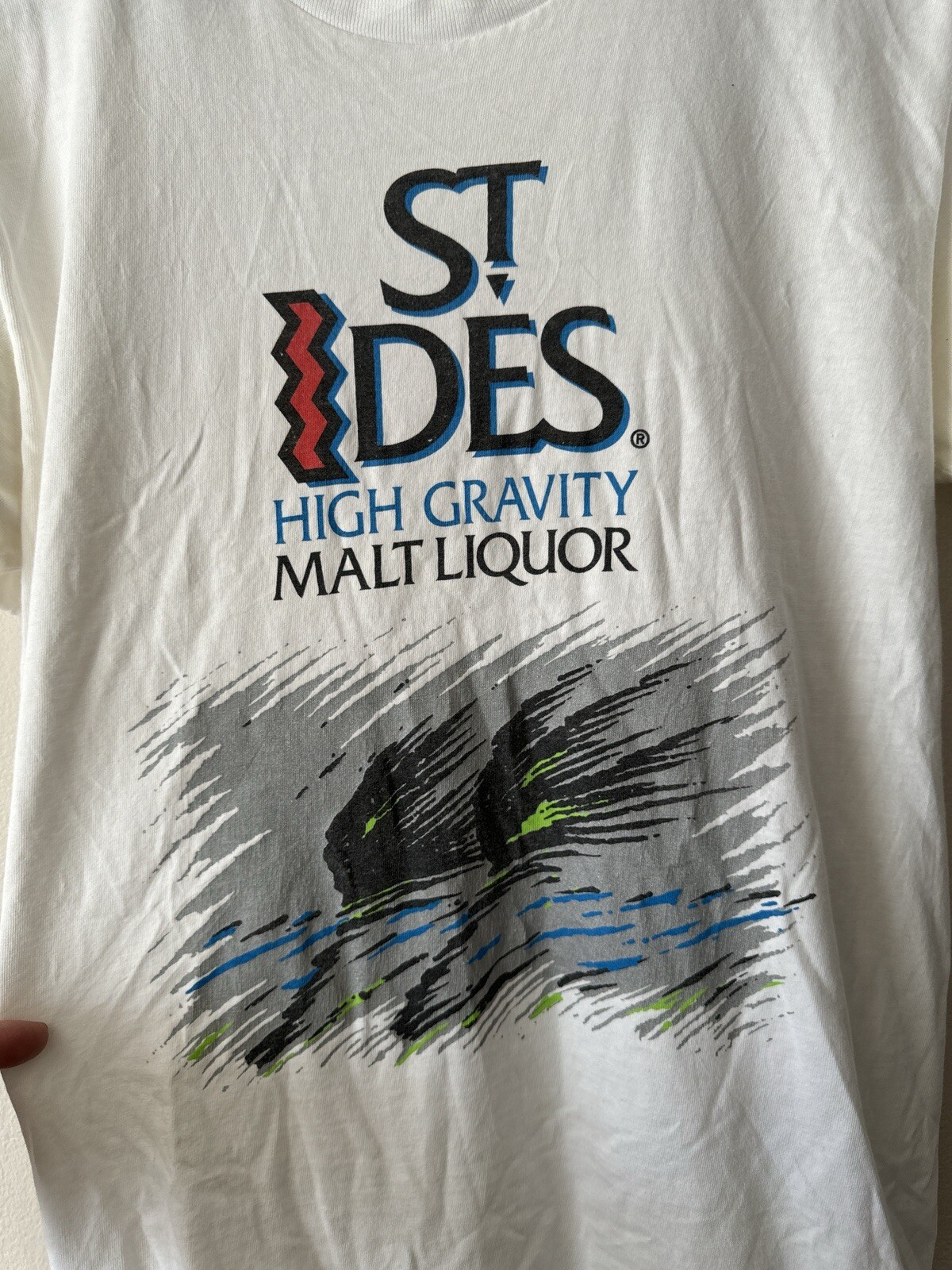 Supreme St Ides Malt Liquor T Shirt SS16 White Streetwear Size M gallery