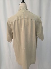 Royal Robbins beige checker short sleeves men shirt size M M268