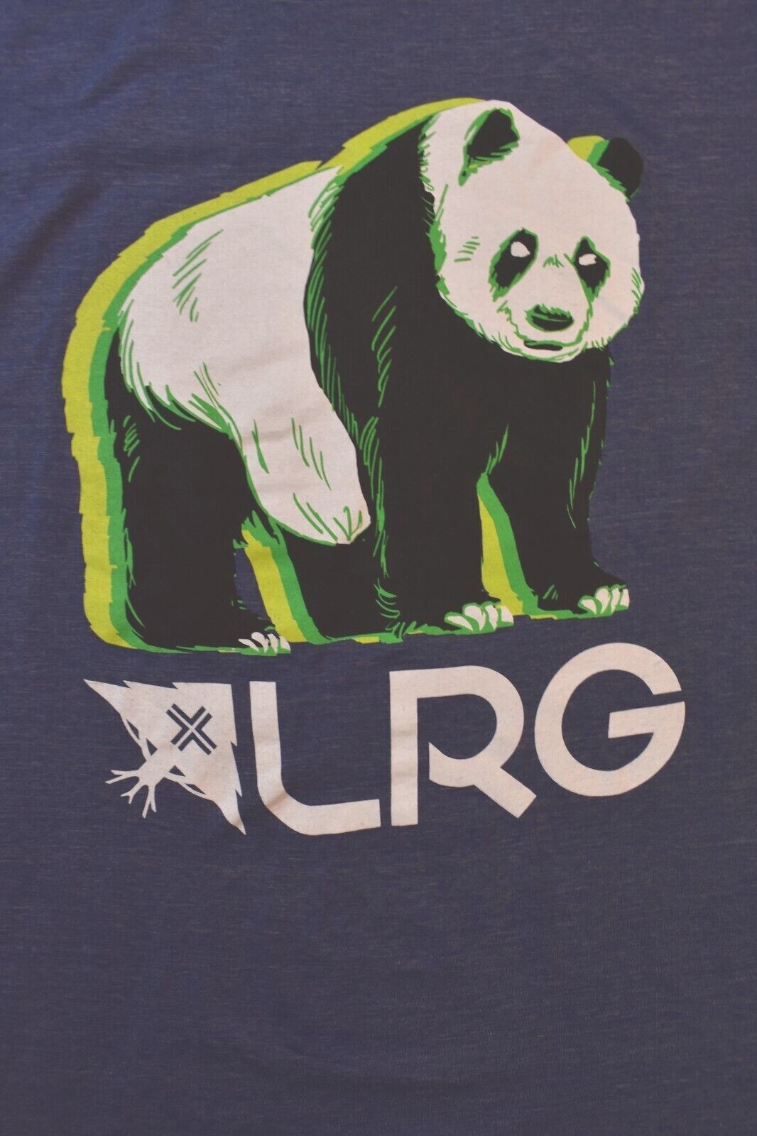 Lifted Research Group LRG Mens Navy Heather Wavy Panda Shirt New S-3XL gallery