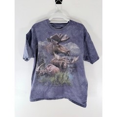 The Mountain Moose Collage Classic Cotton T-Shirt-Size XL