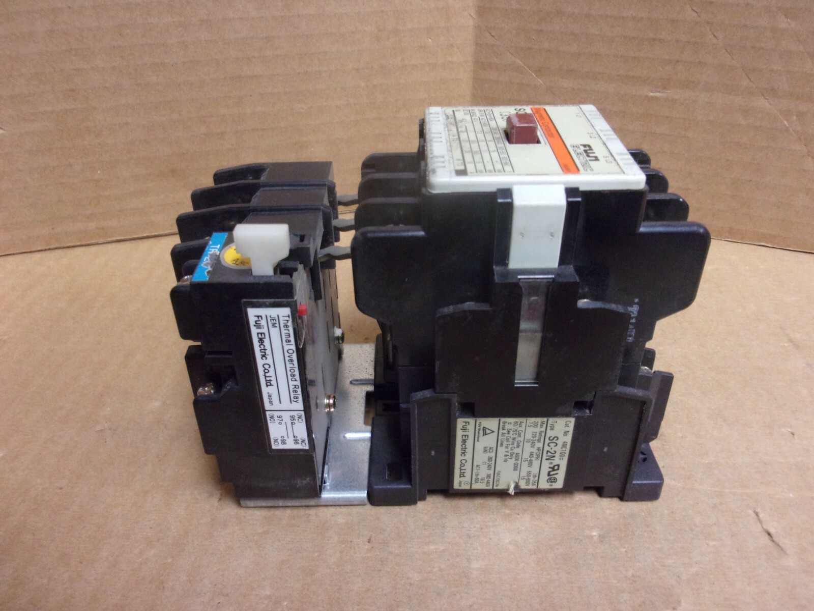 Fuji Starter , 4NC1Q0 SC-2N Contactor with JEM Relay , used