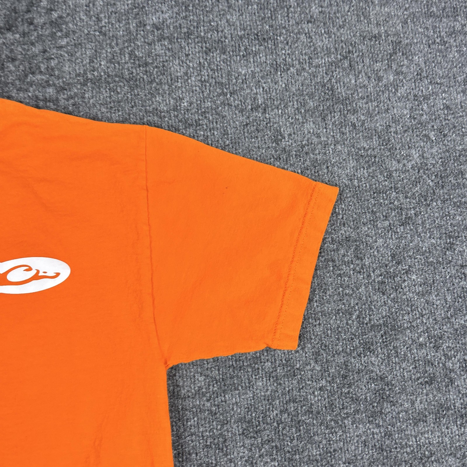 Drake Shirt Mens Medium Orange Logo Graphic Hunting Outdoor Cotton Tee gallery