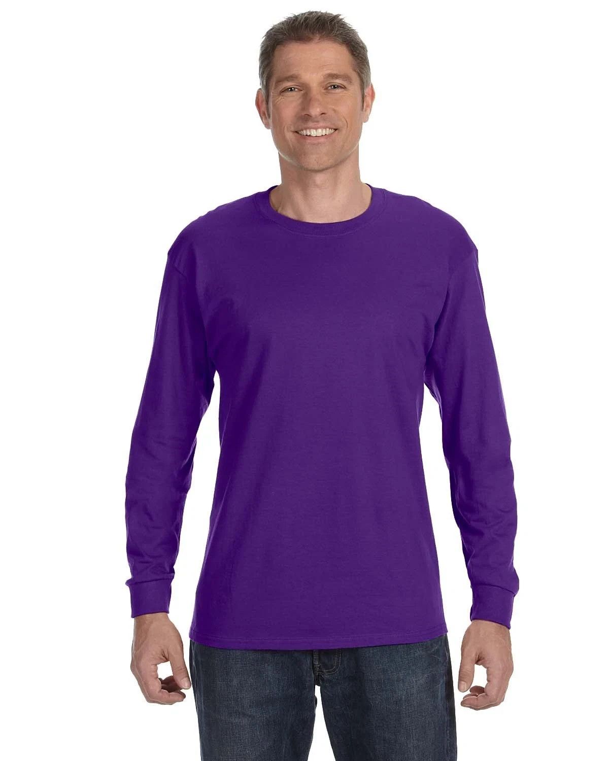 Gildan G540 Men's Heavy Cotton Preshrunk T Shirt Long Sleeve Crew Neck T-Shirt gallery