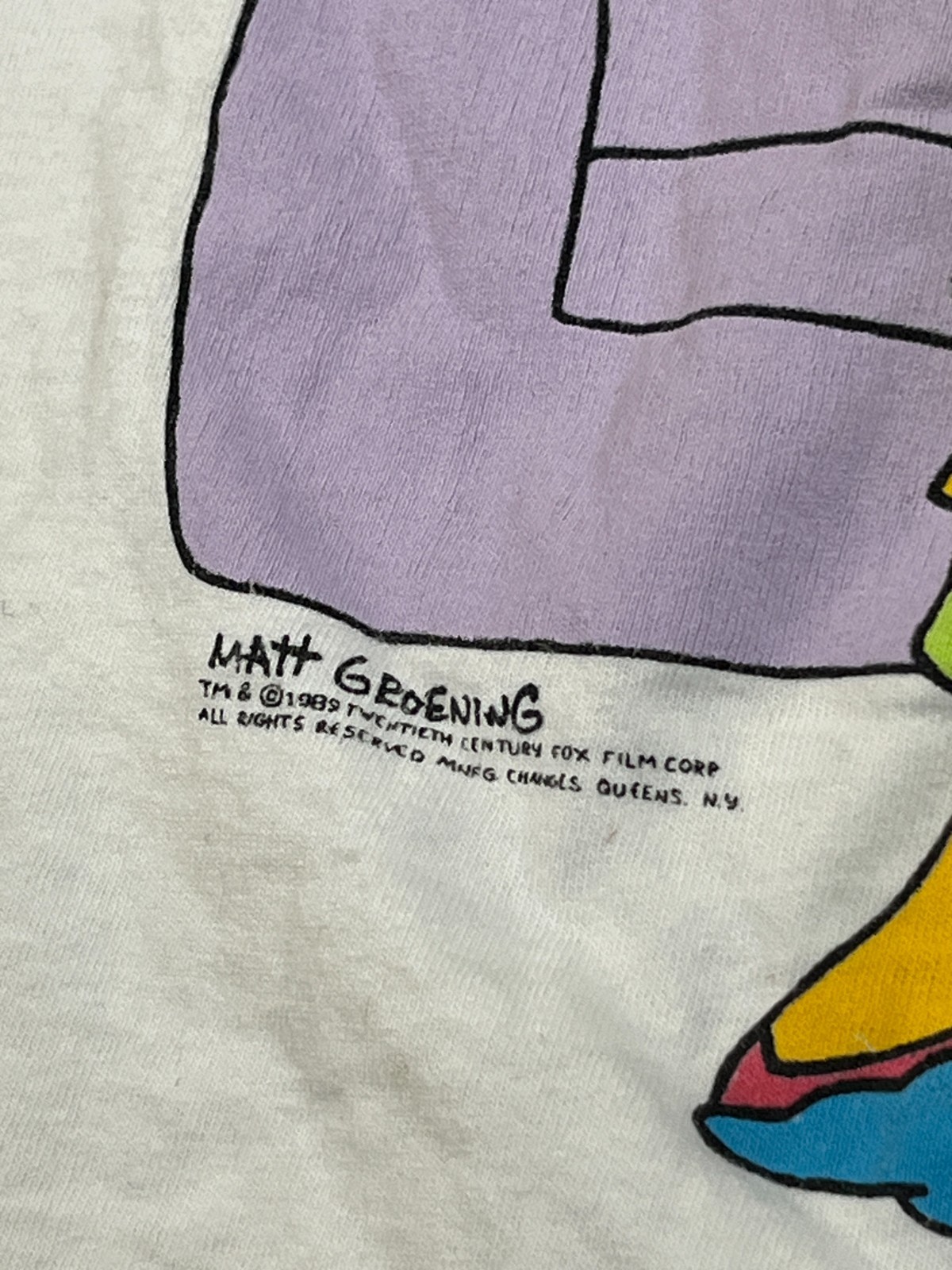 Vtg 1989 The Simpsons Say Cheese T Shirt Changes Tag Single Stitch 80s Cartoon gallery