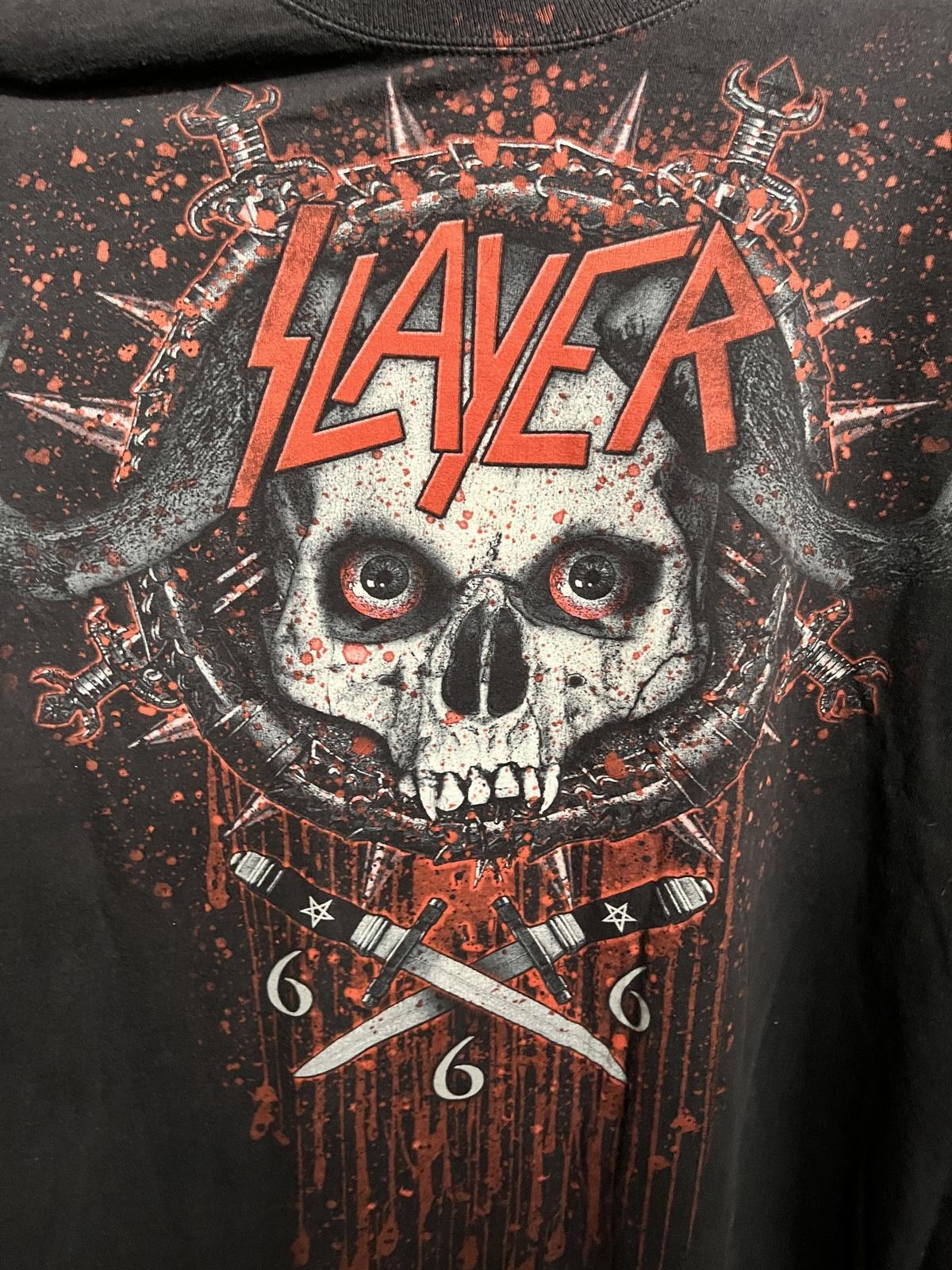 Slayer Skull 666 T-shirt Tour New York City 9-14 2011 XL gallery