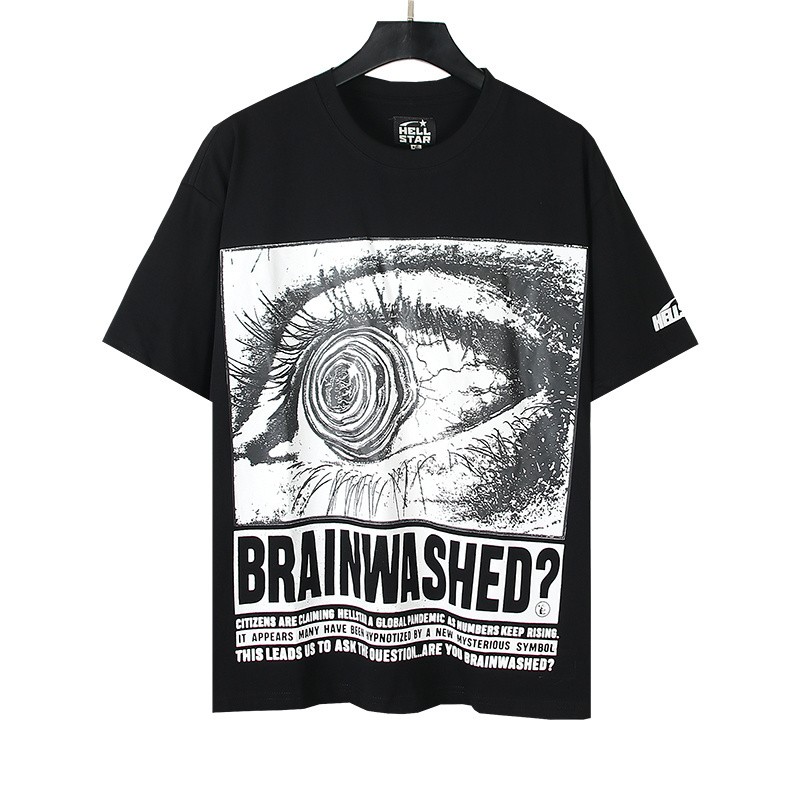 Hellstar Loose Fit High Street Trendy Sports T Shirt for Men and Women gallery