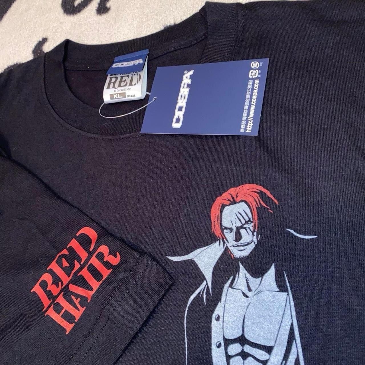 One Piece Red Hair Shanks Cospa Shirt Men's XL NWT gallery