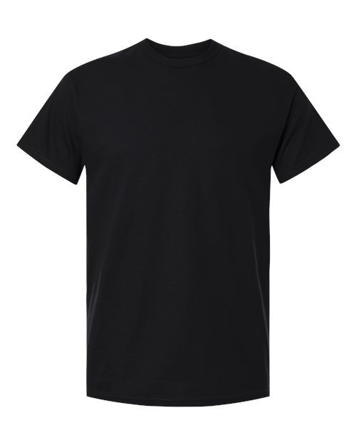 Gildan (6-pack) Black Solid Heavy Cotton Short Sleeve Blank T-Shirt XL gallery
