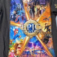 EPIC UNIVERSE Universal Studios Grand Opening Day 2025 Graphic T-Shirt Adult S