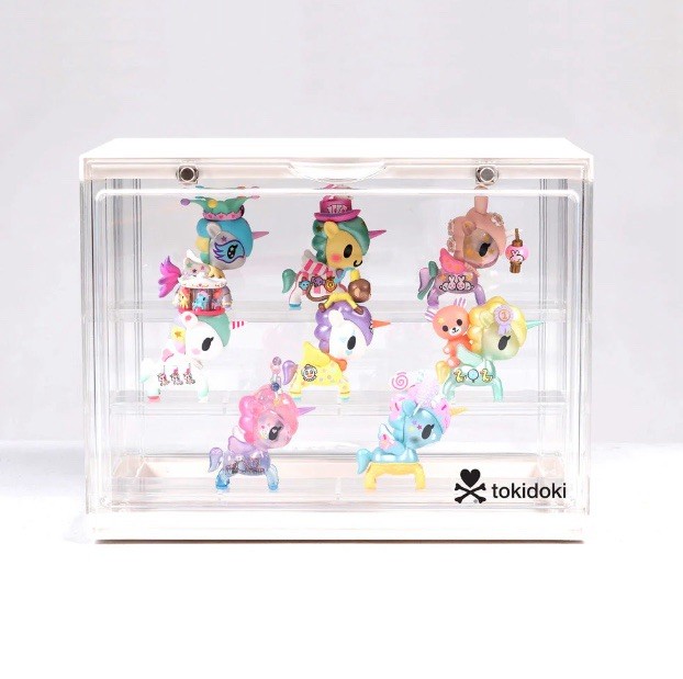 Tokidoki Three (3) Layer Acrylic Display Box / Case (Official Licensed) Magnetic
