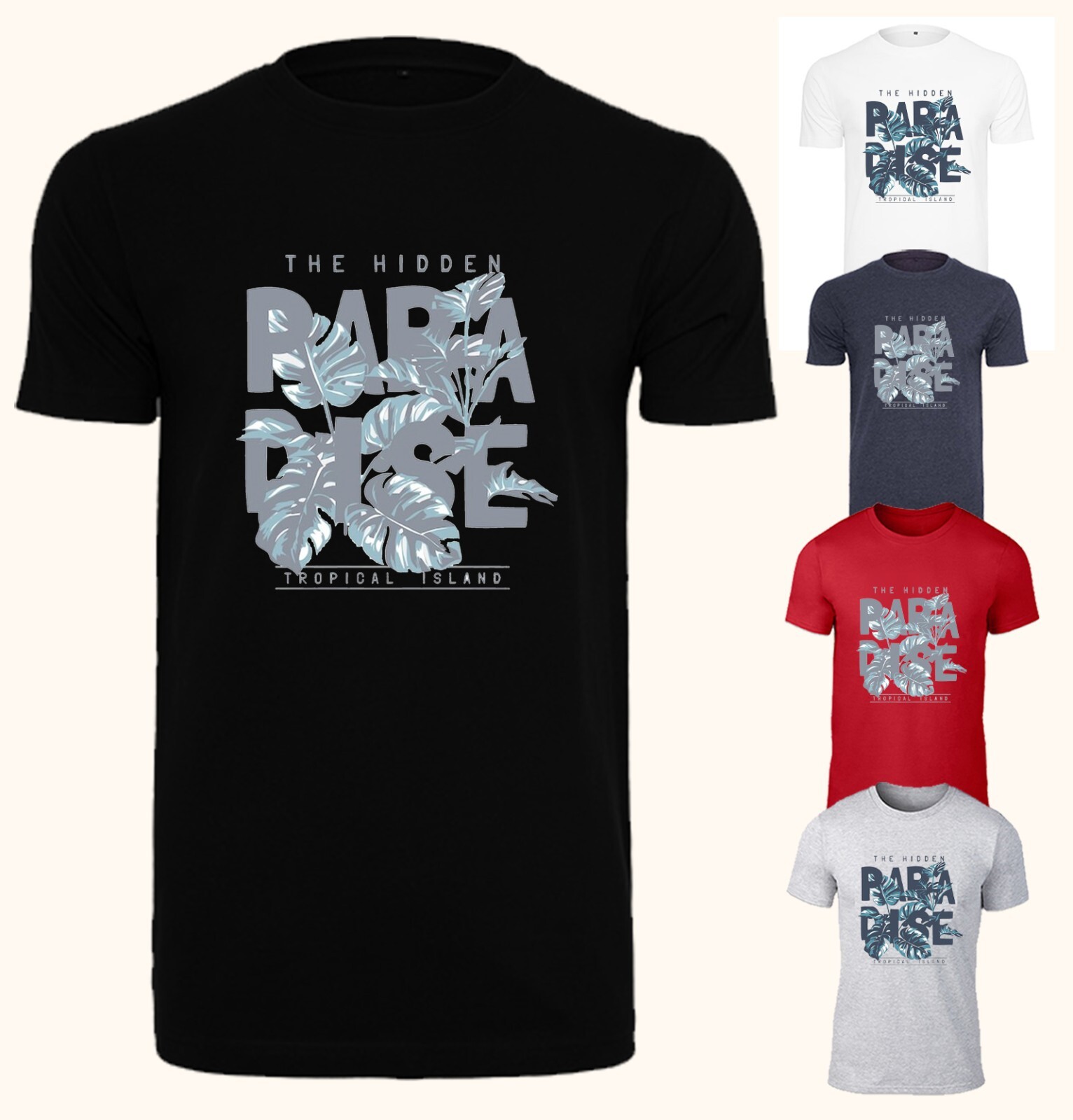 Unisex Slim Fit T-Shirt - The Hidden Paradise Original Summer Crewneck Slim Fit gallery