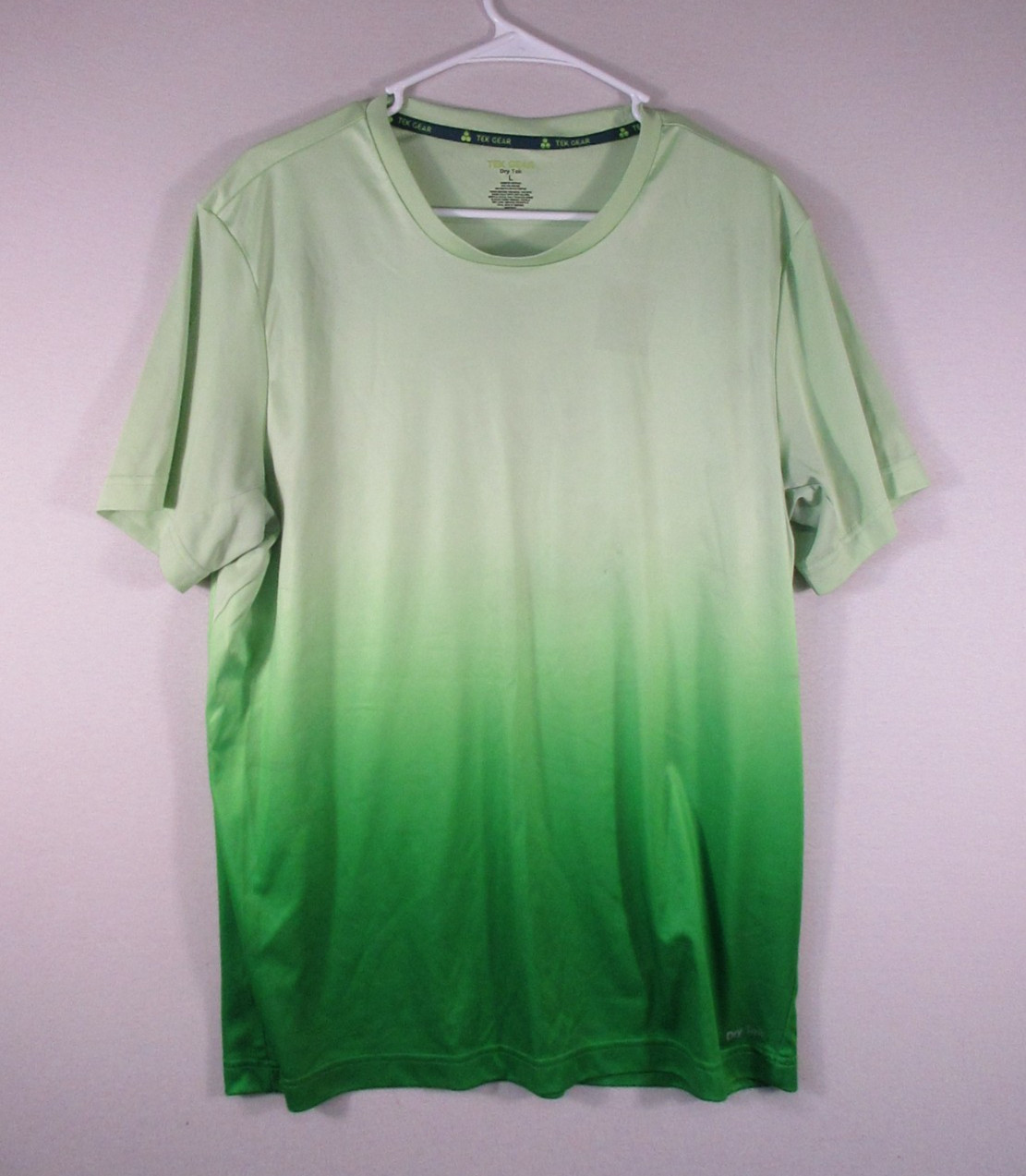 Tek Gear Mens Pullover Crew Neck T-Shirt Lightweight Short Sleeve L Gradient gallery