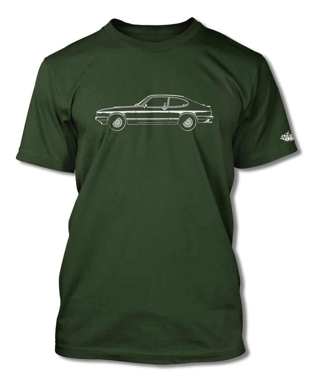 Ford Capri MK III Coupe T-Shirt - Men - Side View gallery