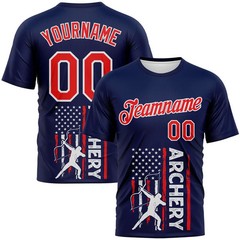 Custom Fire Pattern Design Arrow Archery Bow Target Flag 3D Shirt HS1082