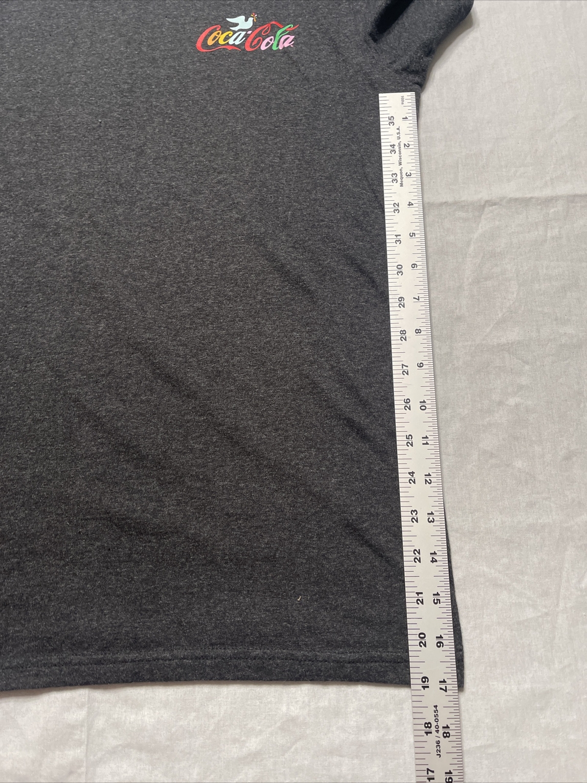 Coca Cola Shirt Mens Medium Gray Logo Short Sleeve 1971 Unity Collection gallery