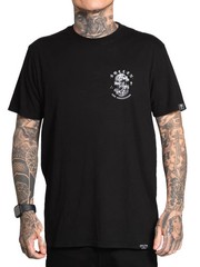 Sullen Men’s Monarchy Short Sleeve Premium T-shirt Skull Cards Tattoo Style Tee