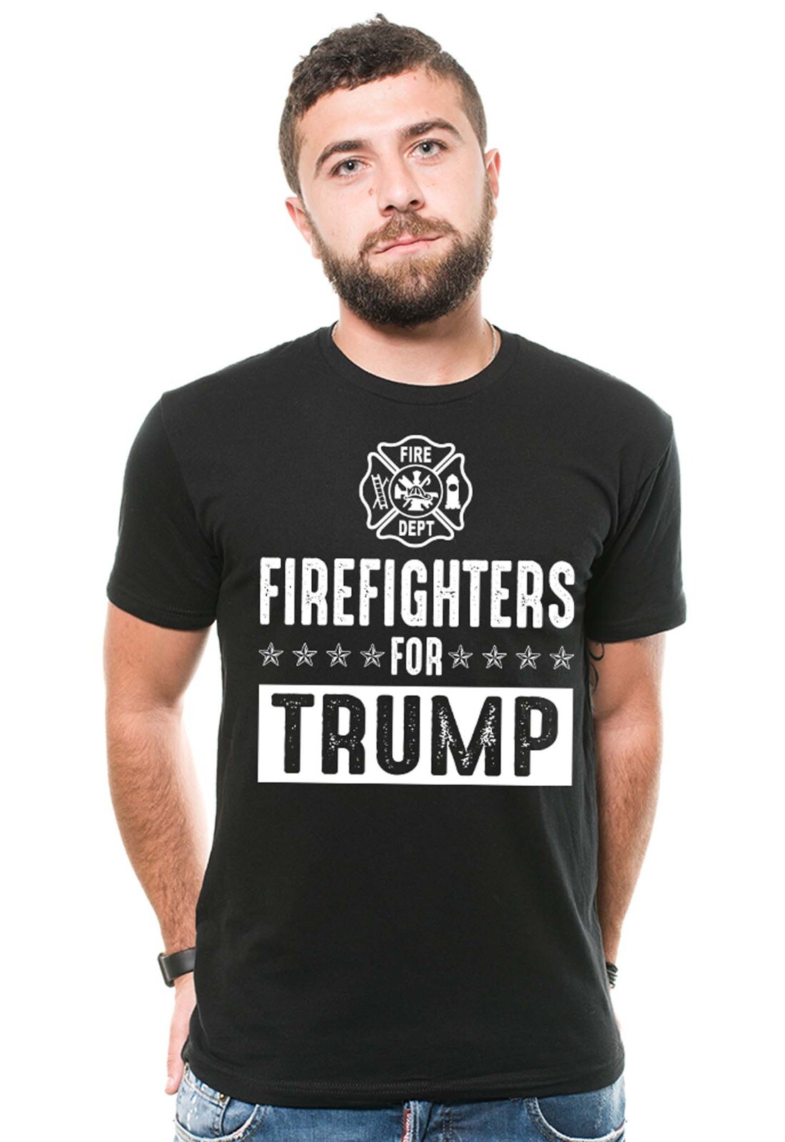 Firefighters For Trump Shirt Trump Political Tees Firefighters Political T-Shirt