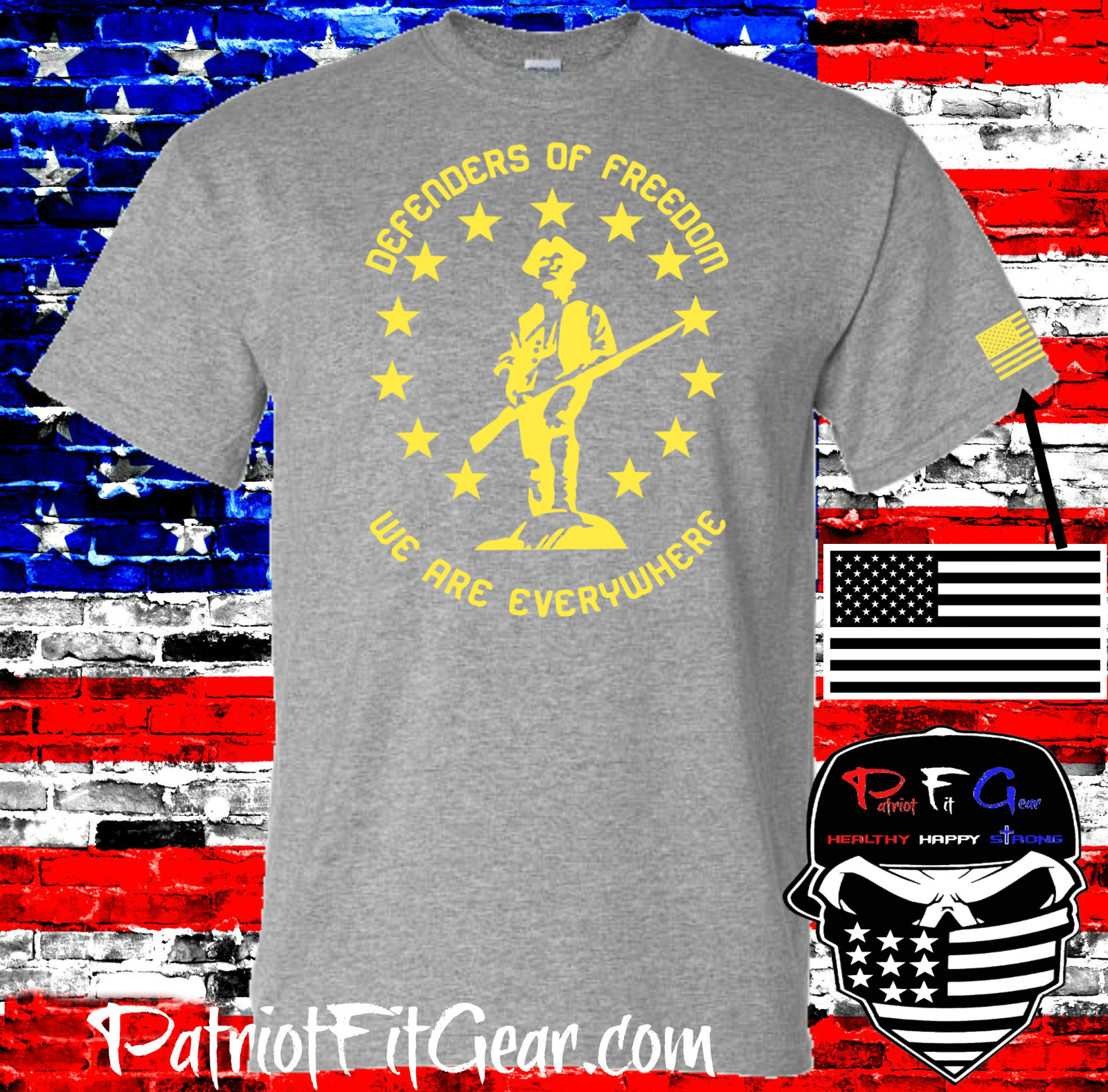 t-shirt,Defenders Of Freedom,We Are Everywhere,We The People,Molon Labe,2A,DTOM gallery