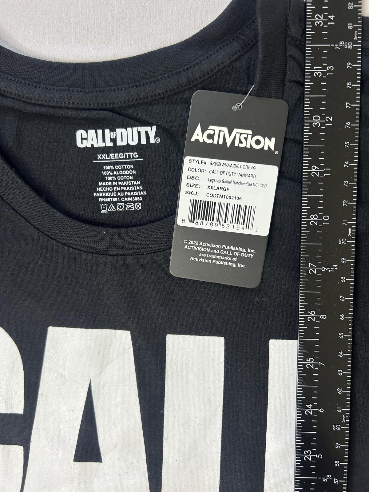 Call of Duty Vanguard Long Sleeve Black T-Shirt Mens 2XL Esports NWT gallery
