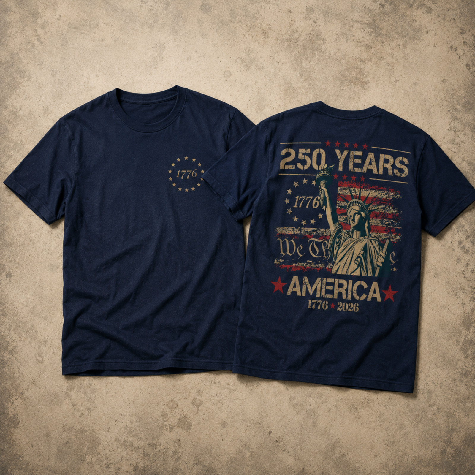 Patriotic USA 250th Anniversary Shirt Men 1776 2026 Eagle Flag July 4th (S-5XL) gallery