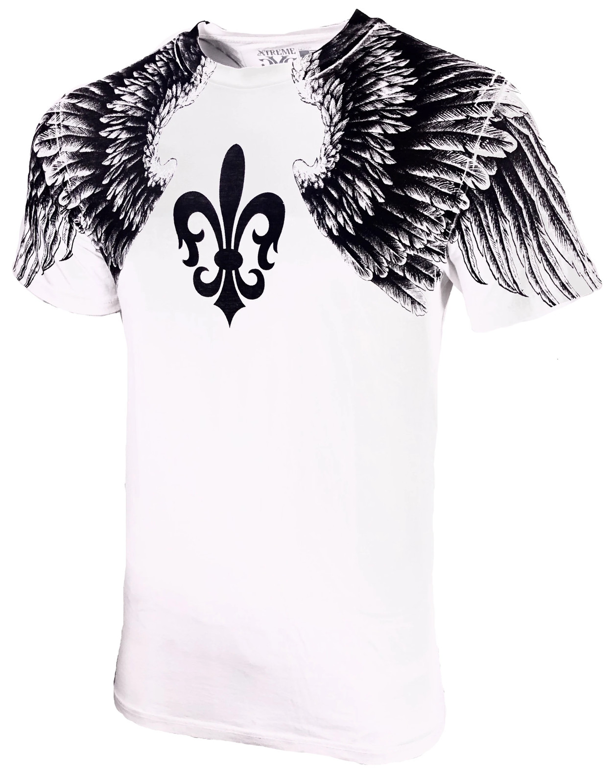 Xtreme Couture Affliction Men's T-Shirt AEROSMITH WHITE Wings Biker Tattoo MMA gallery