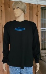 LIGHT & MOTION LOGO GRAPHIC T-SHIRT LONG SLEEVE Sz L 100%ORGANIC COTTON